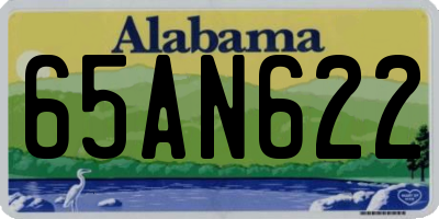 AL license plate 65AN622