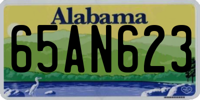 AL license plate 65AN623