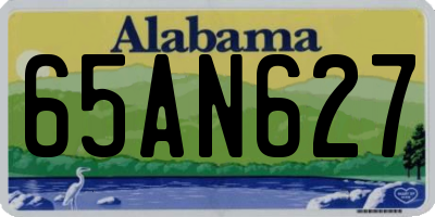 AL license plate 65AN627