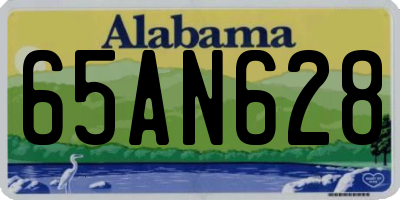 AL license plate 65AN628