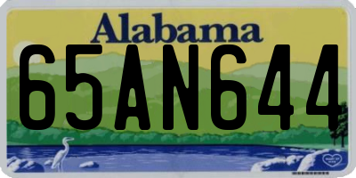 AL license plate 65AN644