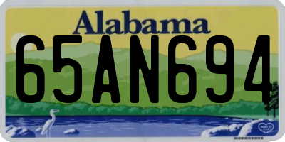 AL license plate 65AN694