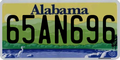 AL license plate 65AN696