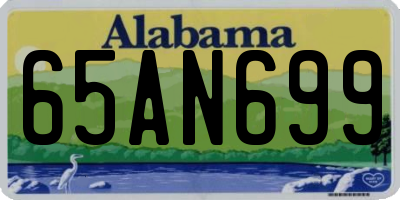 AL license plate 65AN699