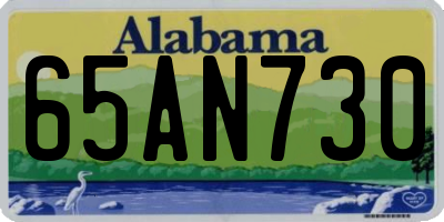 AL license plate 65AN730