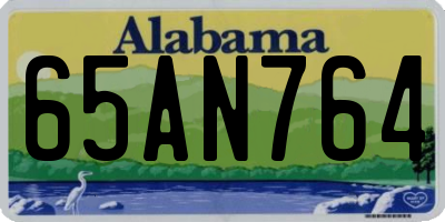 AL license plate 65AN764