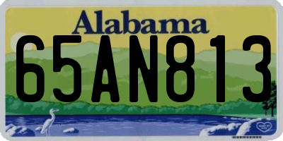 AL license plate 65AN813