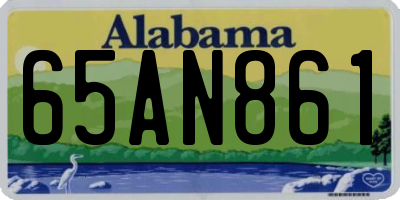 AL license plate 65AN861