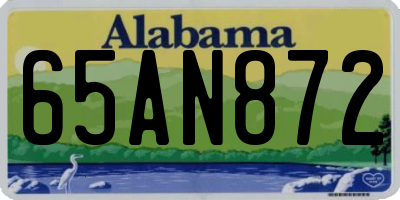AL license plate 65AN872