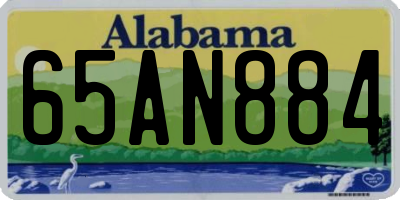 AL license plate 65AN884