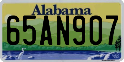 AL license plate 65AN907