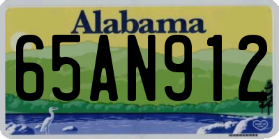 AL license plate 65AN912