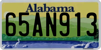AL license plate 65AN913