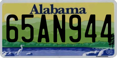 AL license plate 65AN944