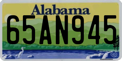 AL license plate 65AN945