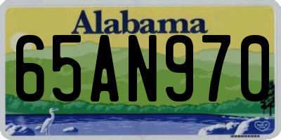 AL license plate 65AN970