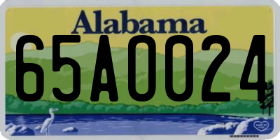 AL license plate 65AO024