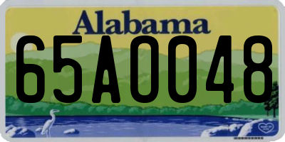 AL license plate 65AO048