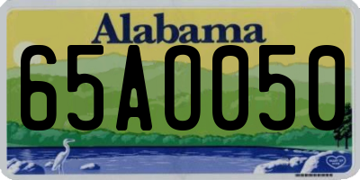 AL license plate 65AO050