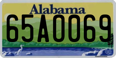 AL license plate 65AO069