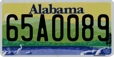 AL license plate 65AO089