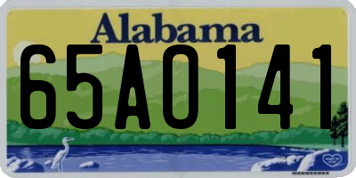 AL license plate 65AO141