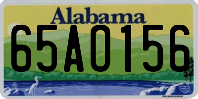 AL license plate 65AO156