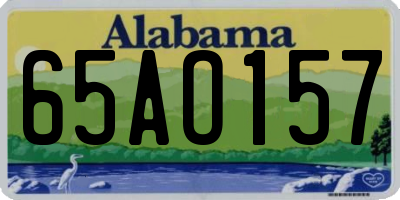 AL license plate 65AO157
