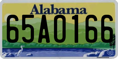 AL license plate 65AO166