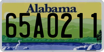 AL license plate 65AO211