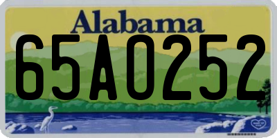 AL license plate 65AO252