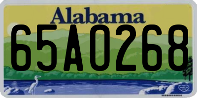 AL license plate 65AO268