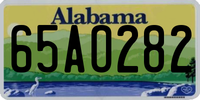 AL license plate 65AO282