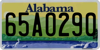 AL license plate 65AO290