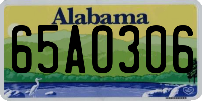 AL license plate 65AO306