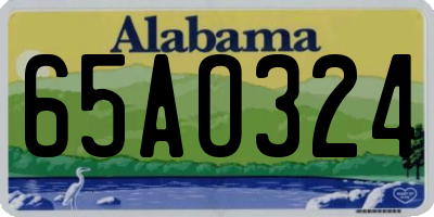 AL license plate 65AO324