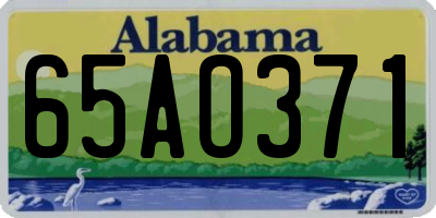 AL license plate 65AO371