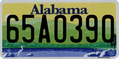 AL license plate 65AO390