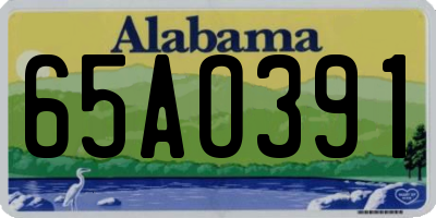 AL license plate 65AO391