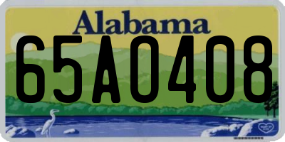 AL license plate 65AO408