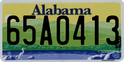 AL license plate 65AO413