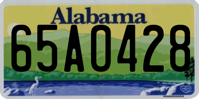AL license plate 65AO428