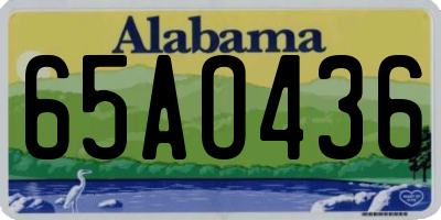 AL license plate 65AO436