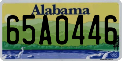 AL license plate 65AO446