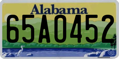 AL license plate 65AO452