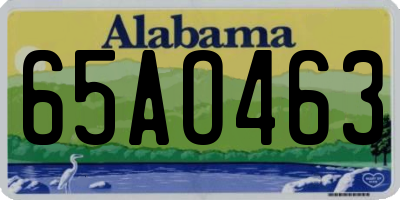 AL license plate 65AO463