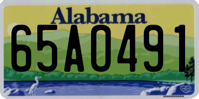 AL license plate 65AO491