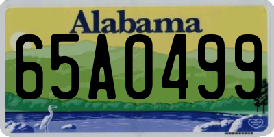 AL license plate 65AO499