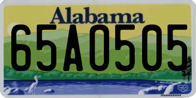AL license plate 65AO505