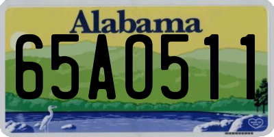 AL license plate 65AO511